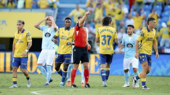 Celta de Vigo jogou com dois a menos, mas venceu o Las Palmas por 1 a 0 fora de casa