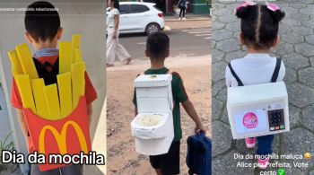 Depois do cabelo maluco, dia da mochila maluca diverte os alunos na semana da criança