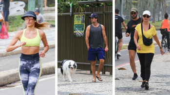 De passeio com cãozinho até corrida na praia, artistas foram clicados aproveitando o domingo (27)