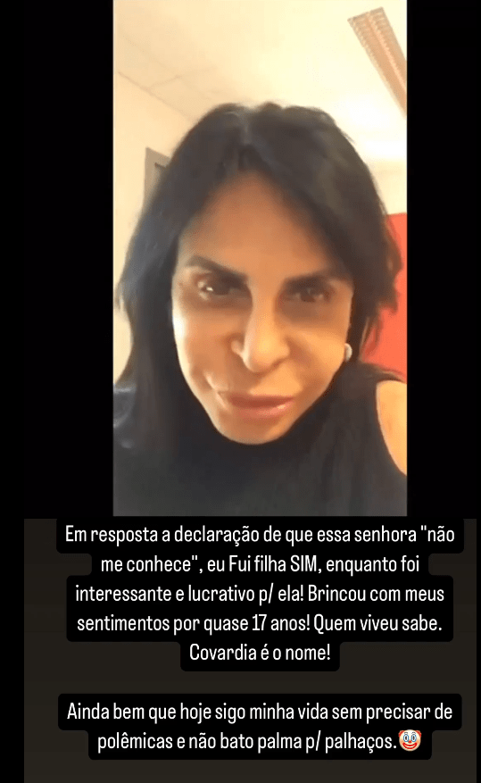 Jenny Miranda rebate comentários de Gretchen 