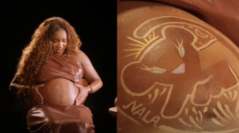 Em vídeo sobre filme da Disney, cantora ainda faz homenagem à sua filha, que está na barriga e será batizada com o nome da personagem