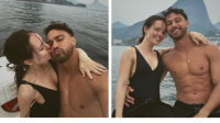 Larissa Manoela mostra passeio de barco com o marido: "Amor da minha vida"