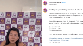 Liliane Rodrigues revelou em um vídeo nas redes sociais que foi abusada na noite de sexta-feira (4) após uma reunião política