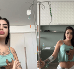 Internada, MC Mirella atualiza estado de saúde: “Enchendo o bucho e de repouso”