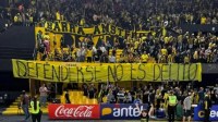 Torcida e jogadores do Peñarol pedem liberdade a uruguaios detidos no Brasil