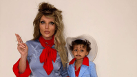 Perrie Edwards e filho encantam a web com fantasias de Lady Gaga e Bruno Mars