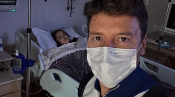 "Primeira batalha vencida", disse apresentador depois de empresária retirar tumor da coxa esquerda 