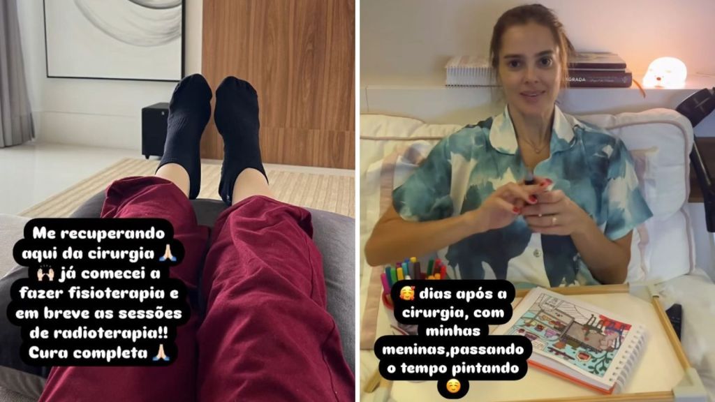 Vera Viel mostra rotina após retirada de tumor