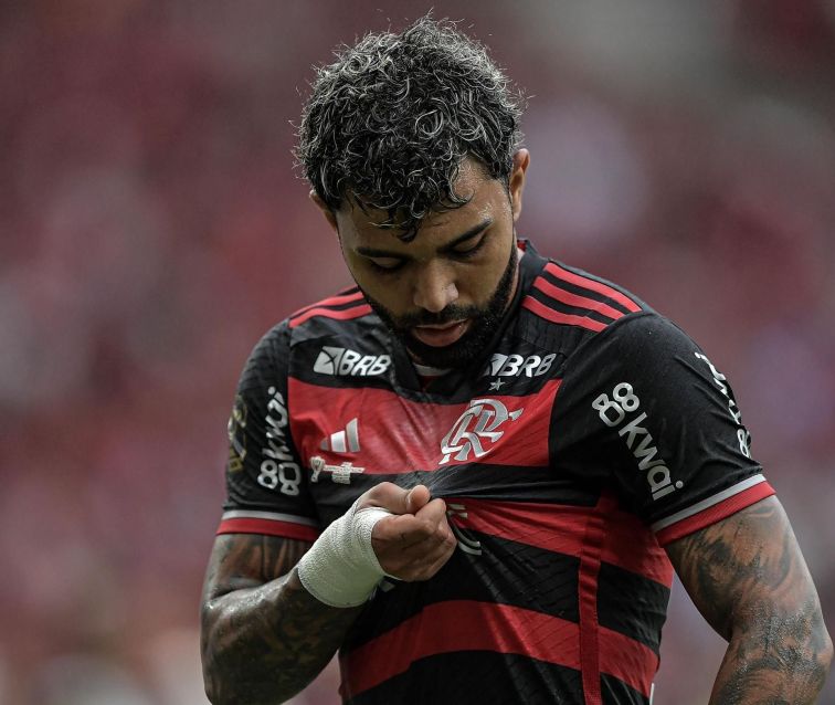 Gabigol marcou duas vezes para o Flamengo na vitória contra o Atlético-MG