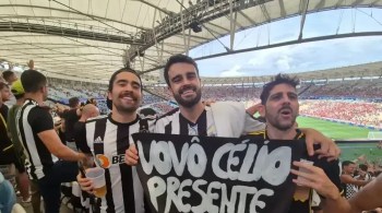 Torcedor foi à final da Copa do Brasil com cartaz em homenagem ao avô, que faleceu em 2024