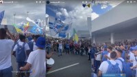 Sul-Americana: jogadores do Cruzeiro reagem à festa da torcida em aeroporto