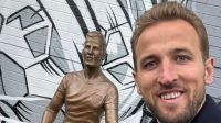 Estátua de Harry Kane em Londres divide opiniões nas redes sociais