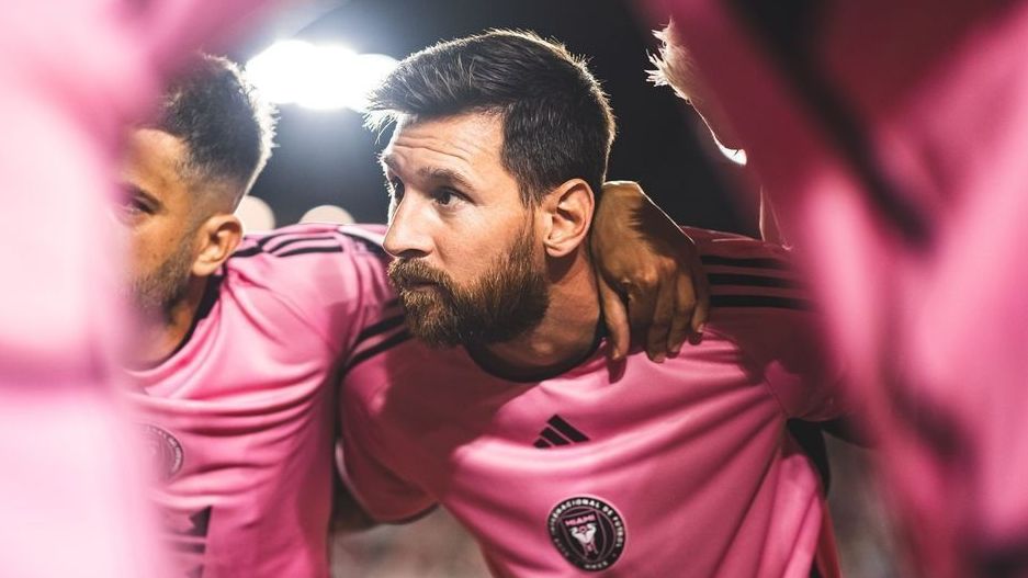 Messi antes de jogo contra o Atlanta United pela MLS