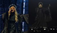 Pabllo Vittar sobe ao palco vestida de Madonna em festa de Halloween