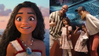 Dwayne Johnson se encanta com suas filhas em "Moana 2": "Melhor que o papai"