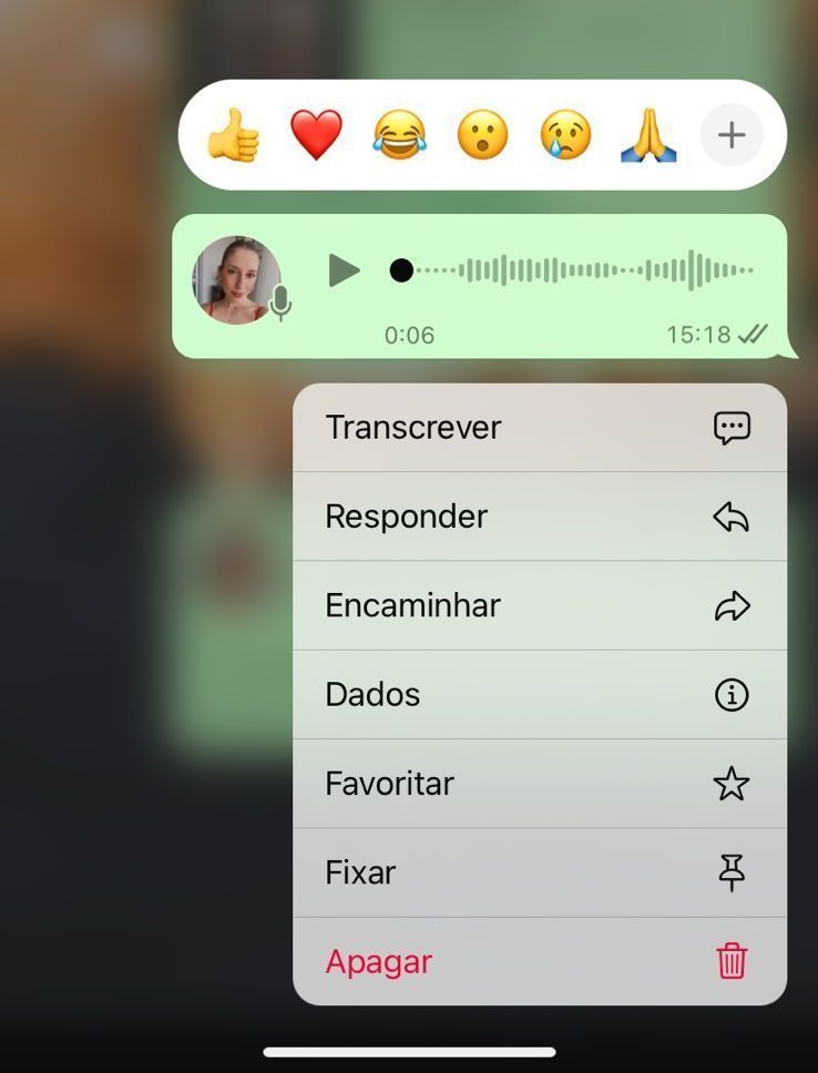 WhatsApp agora oferece uma ferramenta de transcrição de áudios