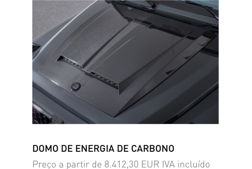 Detalhe em fibra de carbono