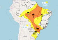 Inmet emite alerta para chuva intensa em 13 estados neste domingo (19)