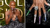 No Globo de Ouro, Cynthia Erivo usa nail art inspirada em "Wicked"; confira