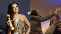 Globo de Ouro 2025: filhas e amigos de Demi Moore celebram vitória da atriz