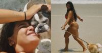 Filha de Flávia Alessandra posta fotos em praia do Rio: "De volta pra casa"