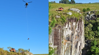 O homem, de 47 anos, caiu enquanto praticava canoagem, na região da Garganta do Diabo. O Corpo de Bombeiros realizou o salvamento no último sábado (4)