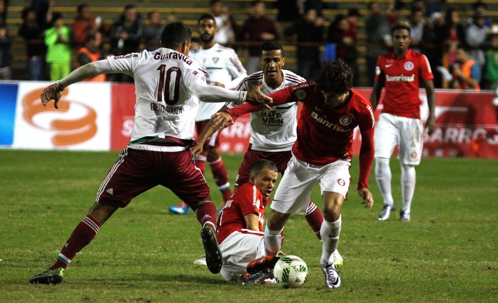 Internacional em jogo contra o Fluminense na FC Series em 2016