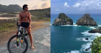 Rodrigo Simas recorda momentos em Noronha: "Problema é ter que ir embora"