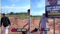 "Só joga lixo quem é corno": Prefeitura de MG satiriza descarte irregular