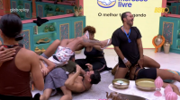 BBB25: brothers celebram fim do Tá com Nada e chegada de comida