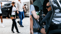 Christina Aguilera atende fãs em porta de hotel no Rio; veja fotos