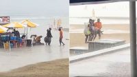 Vídeo: Duas pessoas são atingidas por raio em praia no litoral de SP 