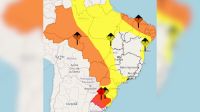 País está sob alerta de perigo para chuvas nesta terça (11), diz Inmet