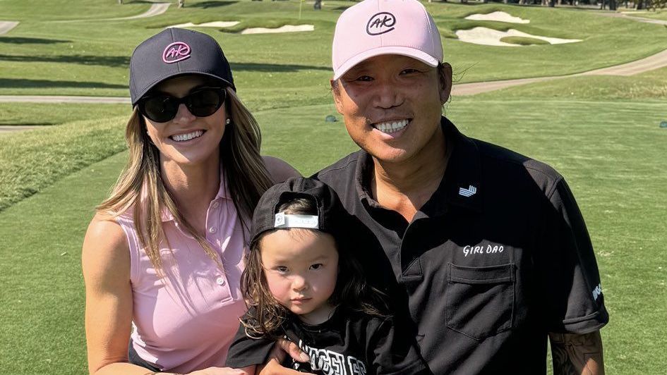 Anthony Kim com a família