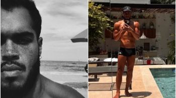 Francisco Gil, integrante do Gilsons, publicou uma sequência de fotos na praia