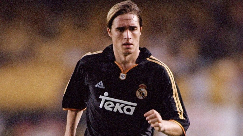 Javier Dorado em jogo do Real Madrid no ano 2000