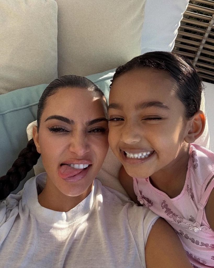 Kim Kardashian e a filha Chicago