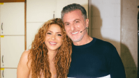 Shakira compartilha foto ao lado de Luciano Huck: "Obrigada por me receber"