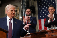 Trump cita novas tarifas ao Brasil durante discurso no Congresso dos EUA