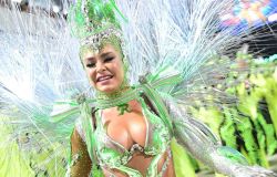 Carnaval 2025: Fabíola de Andrade usa fantasia com inicial de marido preso