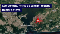 Tremor de terra de 2.0 na escala Richter é registrado em São Gonçalo (RJ)