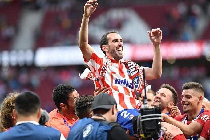 Diego Godín é um dos maiores ídolos da história do Atlético de Madrid