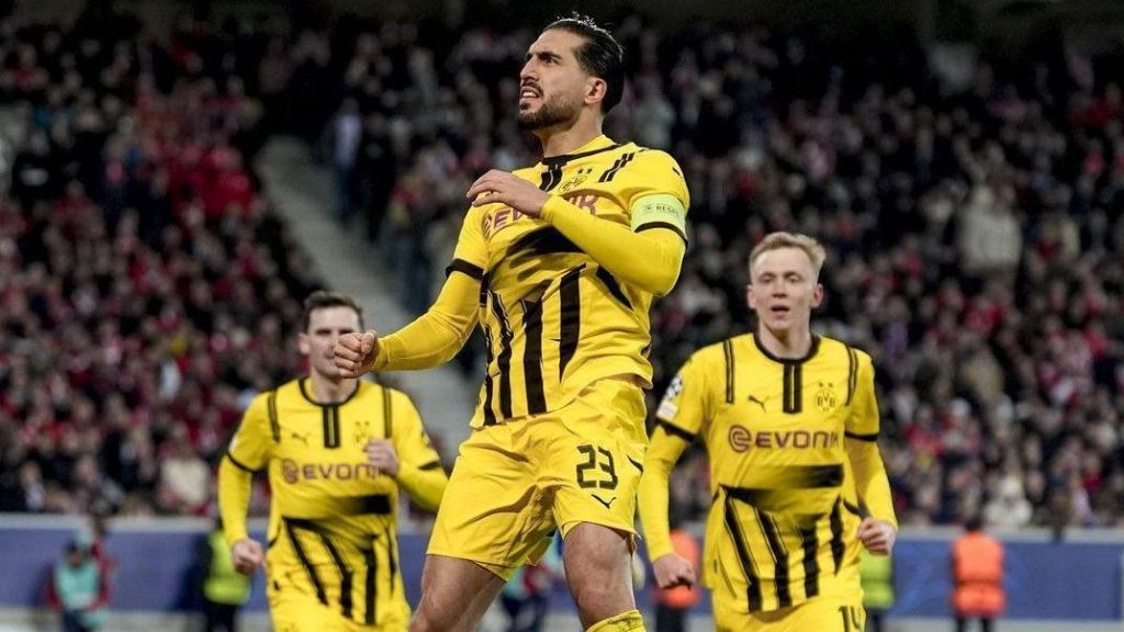 Emre Can comemora gol do Borussia Dortmund