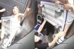 Vídeo: Jovem é salva por amigas após ficar pendurada por corda em elevador