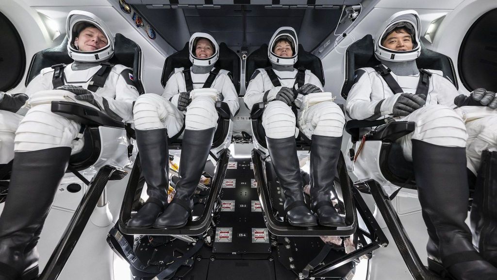 Nave Crew Dragon levará os astronautas Anne McClain, Nichole Ayers (ambos da Nasa), Takuya Onishi (Jaxa) e Kirill Peskov (Roscosmos)