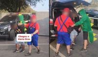 "Mario, Luigi e Yoshi" prendem criminoso durante o Carnaval de SP