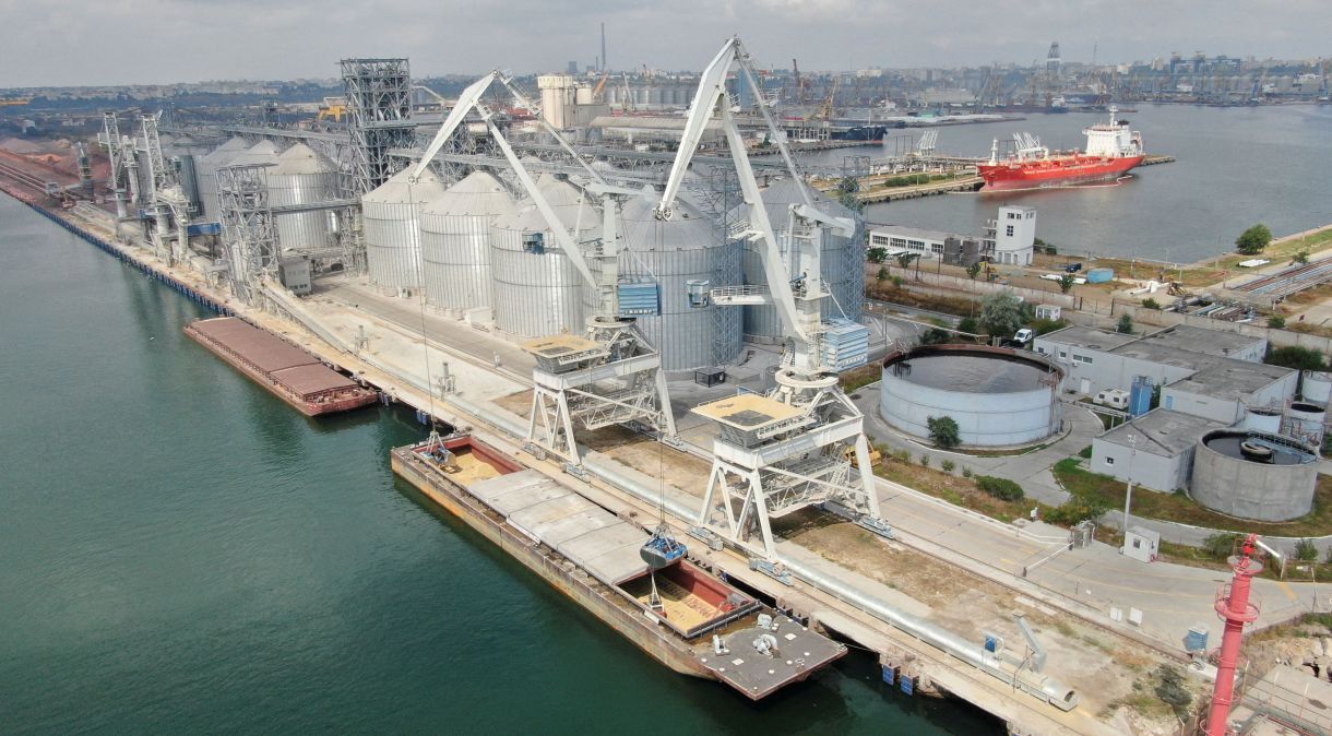 Terminal Comvex no porto de Constanta, na Romênia