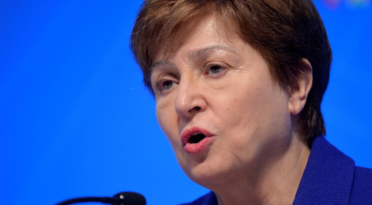 A diretora-gerente do Fundo Monetário Internacional (FMI), Kristalina Georgieva, em Washington, EUA, 19 de outubro de 2019