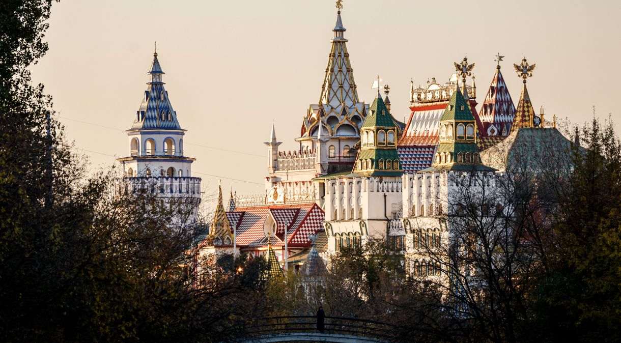 Vista do Kremlin de Izmailovo, em Moscou