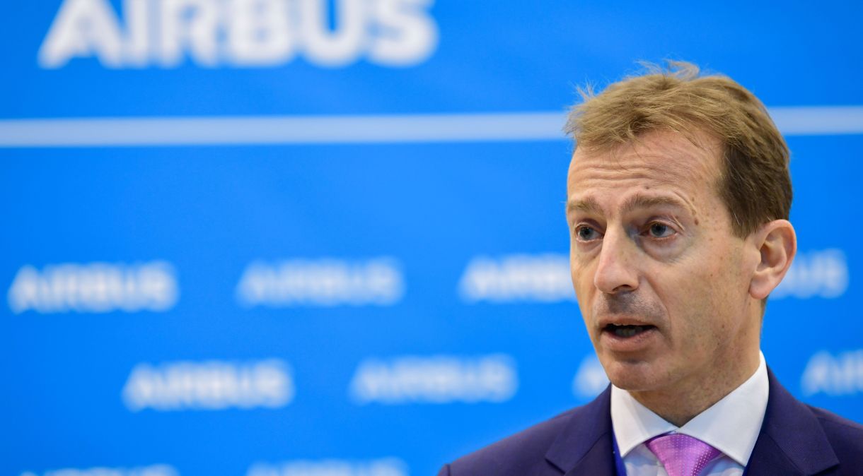 O presidente-executivo da Airbus, Guillaume Faury